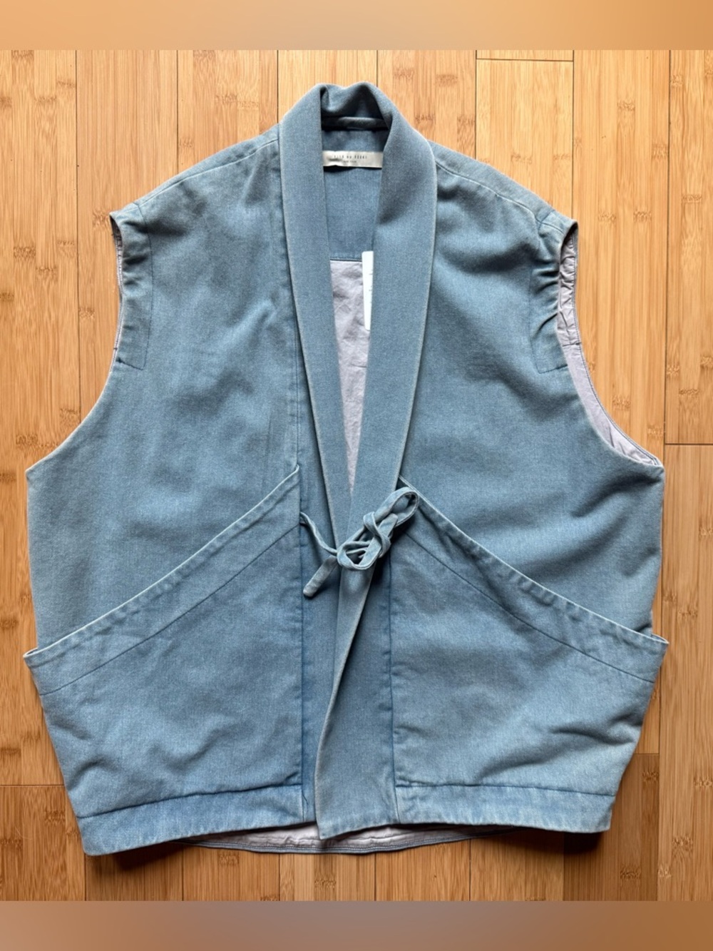 7115 by Szeki Signature Sumo Vest in Faded Denim